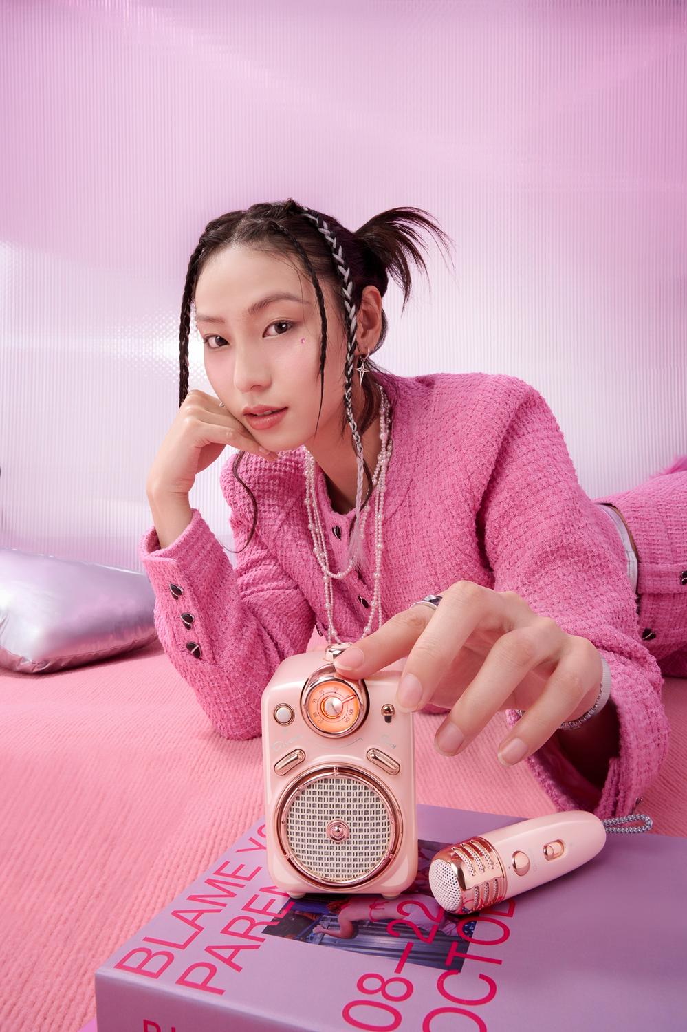Divoom Fairy-Ok, Altavoz Bluetooth, Color Rosa