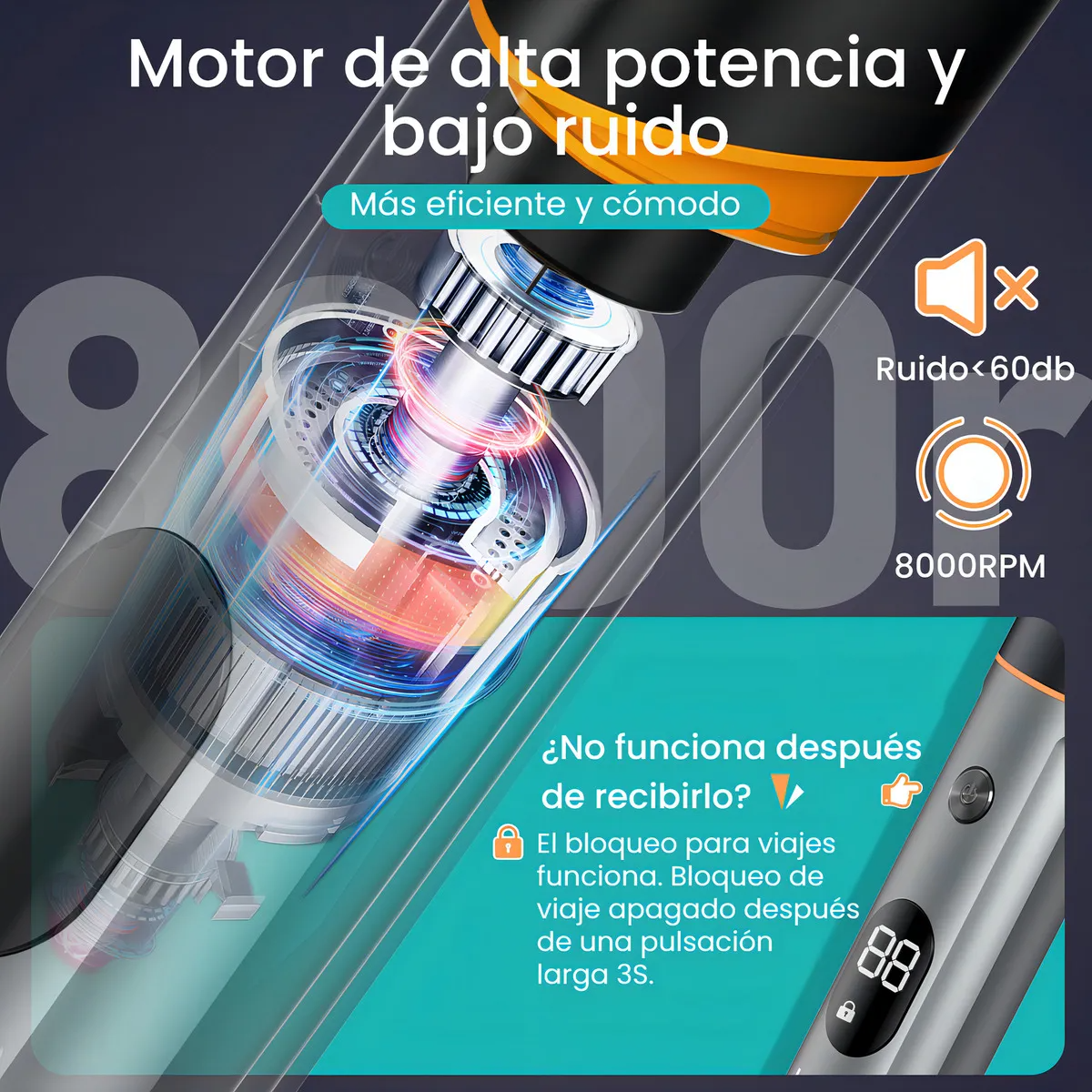 Rasuradora Kensen LK-881 gris y negra 127V