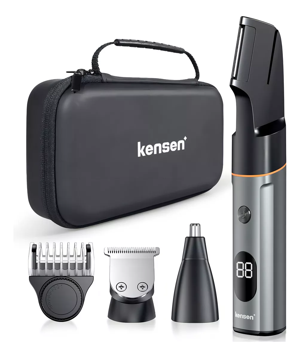 Rasuradora Kensen LK-881 gris y negra 127V