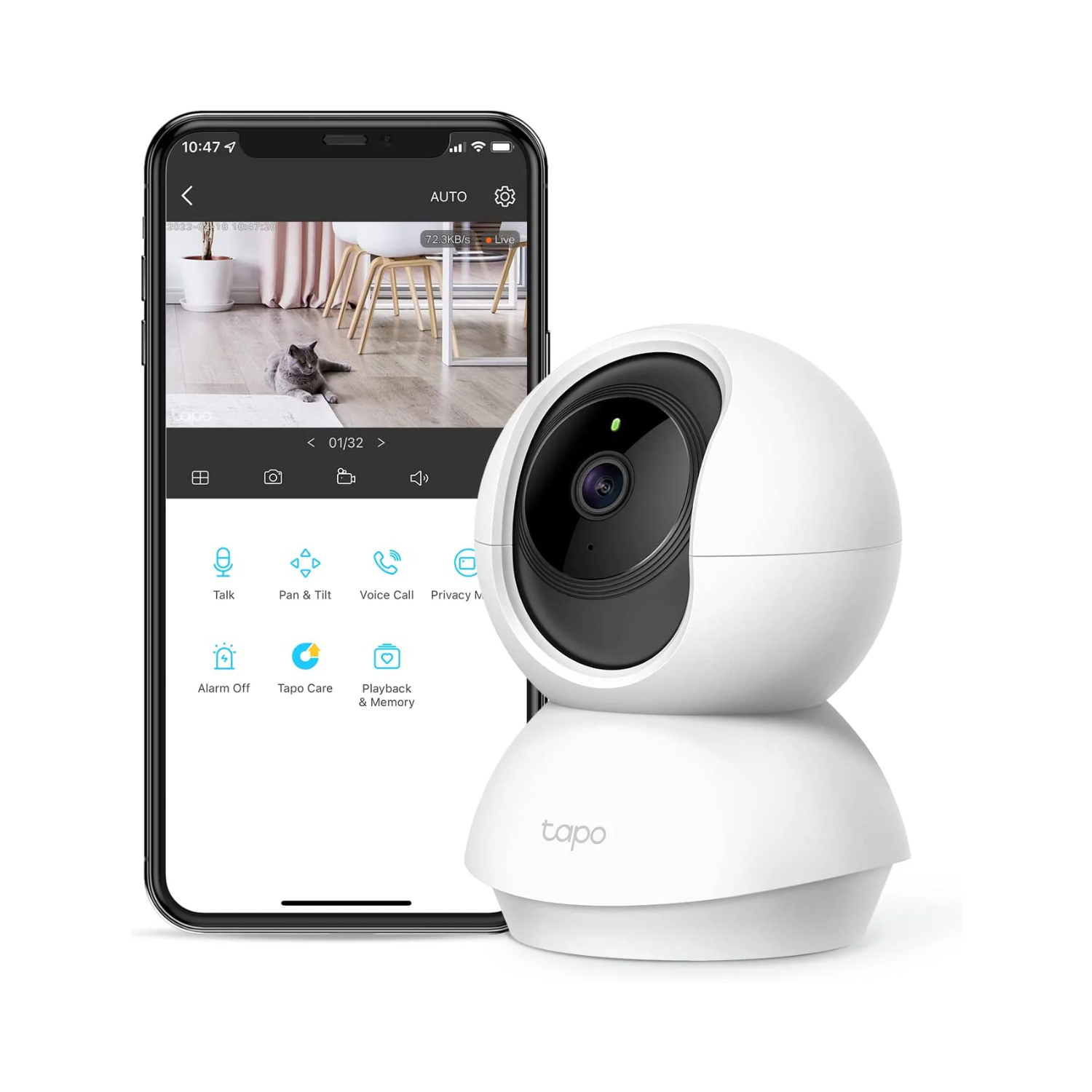 Cámara Wi-Fi de Seguridad para el Hogar TP-LINK TAPO C210