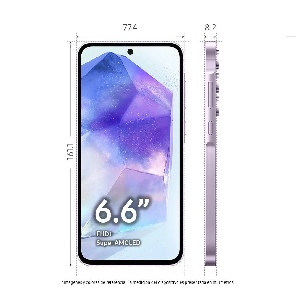 Samsung Galaxy A55 5G 256Gb 12Ram Color Lila Nuevo Libre