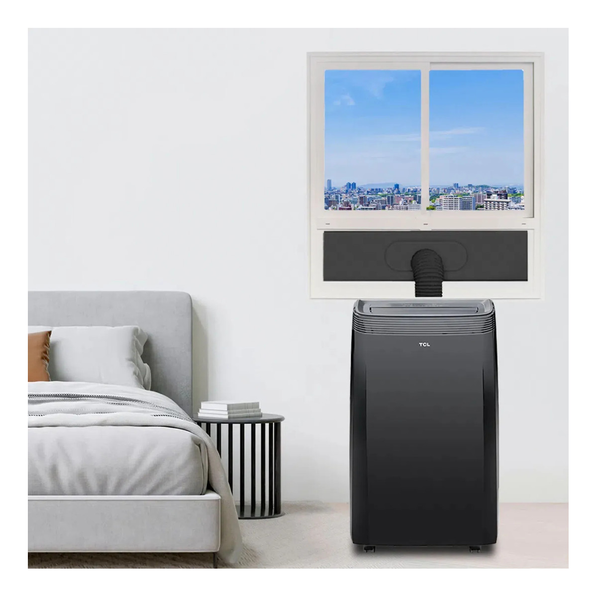 Aire Acondicionado Portátil TCL 0.8 Litros 12000 BTU 110 V Frio y Calor P12P-KHF14NEG