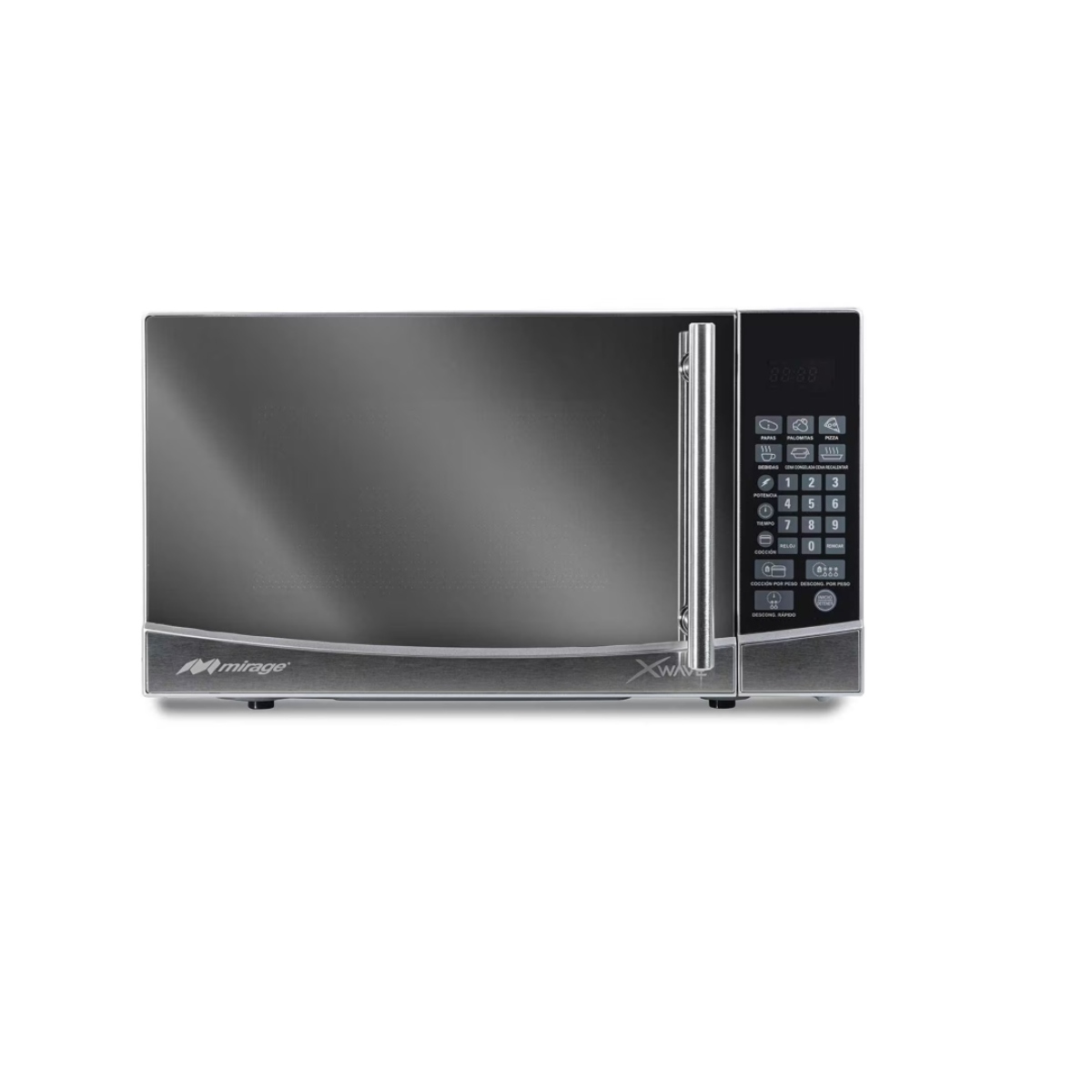 Combo Horno de Microondas Mirage MWD020E 0.7 + Bateria Tramontina Paris 10 Piezas Roja ENDY14