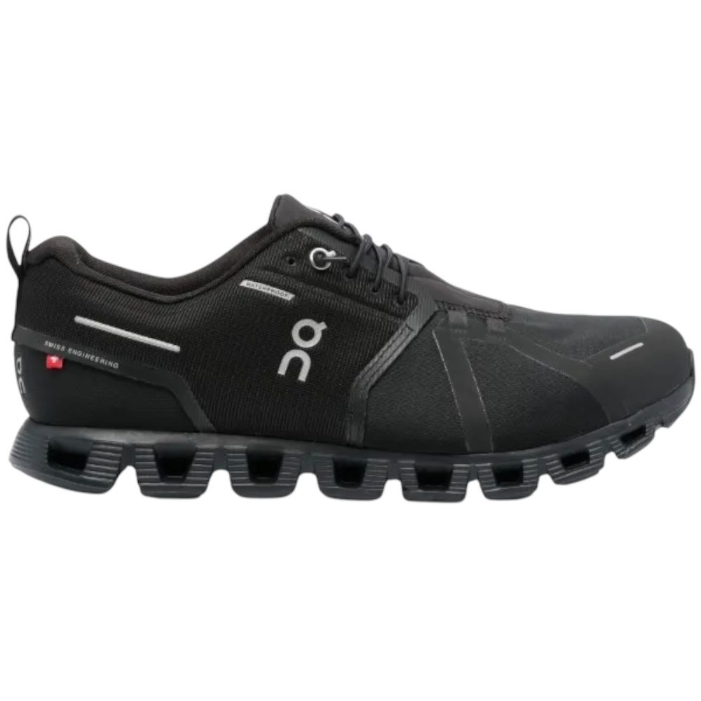 Tenis On Cloud Running Cloud 5 color negro con suela de goma Talla 27.5