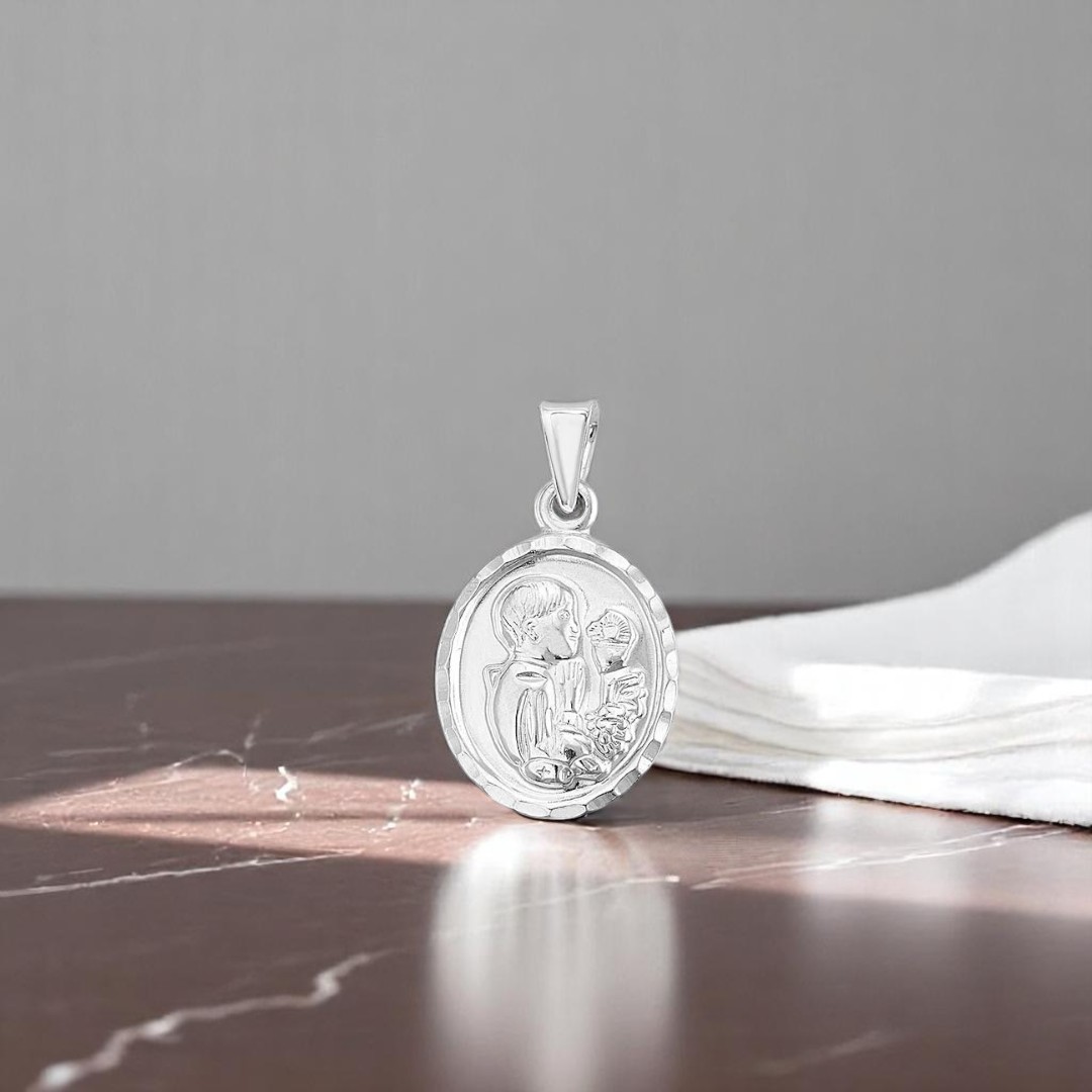 Medalla Primera Comunión para Niño en Plata .925 + Obsequio 