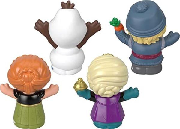Fisher-Price Little People Toddler Toys Disney Frozen Elsa & Friends Figure Set with Anna Kristoff & Olaf for Ages 18+ Months