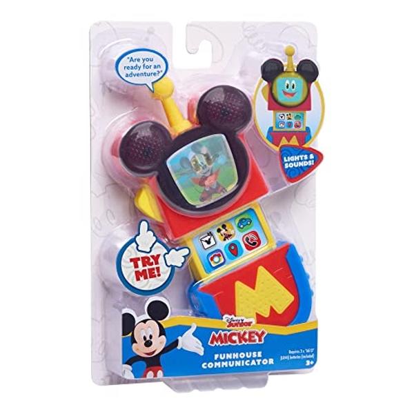 Disney Junior Mickey Mouse Funhouse Communicator with Lights and Sounds, Officially Licensed Kids Toys for Ages 3 Up by Just Play