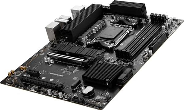 MSI PRO B650-S WiFi ProSeries Motherboard (AMD Ryzen 9000/8000/7000 Series Processors, AM5, DDR5, PCIe 4.0, M.2 Slots, SATA 6Gb/s, USB 3.2 Gen 2, HDMI/DP, Wi-Fi 6E, Bluetooth 5.3, 