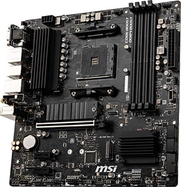 MSI B550M PRO-VDH WiFi ProSeries Motherboard (AMD Ryzen 5000, AM4, DDR4, PCIe 4.0, SATA 6Gb/s, M.2, USB 3.2 Gen 1, Wi-Fi, Bluetooth, D-SUB/HDMI/DP, Micro-ATX)