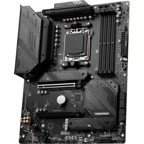 MSI MAG B650 Tomahawk WiFi Gaming Motherboard (AMD Ryzen 9000/8000/7000 Series Processors, AM5, DDR5, PCIe 4.0, M.2, SATA 6Gb/s, USB 3.2 Gen 2, HDMI/DP, Wi-Fi 6E, Bluetooth 5.3, 2.
