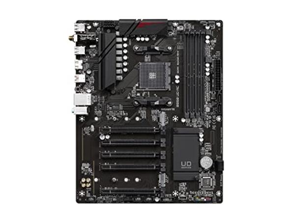 GIGABYTE B550 UD AC (rev. 1.2) Motherboard, Supports AMD AM4 Ryzen 5000 Processors, ATX, DDR4, Dual M.2, SATA 6Gb/s, Intel 802.11a/b/g/n/ac, Realtek GbE LAN, PCIe 4.0