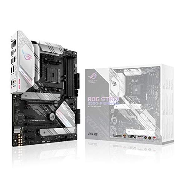 ASUS ROG Strix B550-A Gaming Desktop Motherboard - AMD B550 Chipset - Socket AM4 - ATX - 128 GB DDR4 SDRAM Maximum RAM - DIMM, UDIMM - 4 x Memory Slots - HDMI - DisplayPort - 6 x S