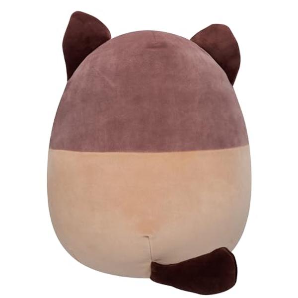 Squishmallows Original 16-Inch Woodward Snowshoe Cat with Fuzzy Belly - Official Jazwares Large Plush