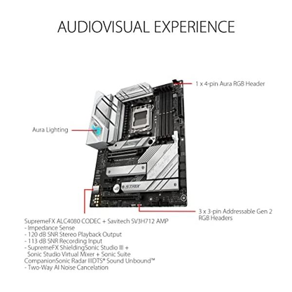 ASUS ROG Strix B650-A Gaming WiFi 6E AM5 (LGA1718) Ryzen 7000 Motherboard(12+2 Power Stages,DDR5,3xM.2 Slots,PCIe® 4.0, 2.5G LAN,WiFi 6E,USB 3.2 Gen 2x2 Type-C® Port)