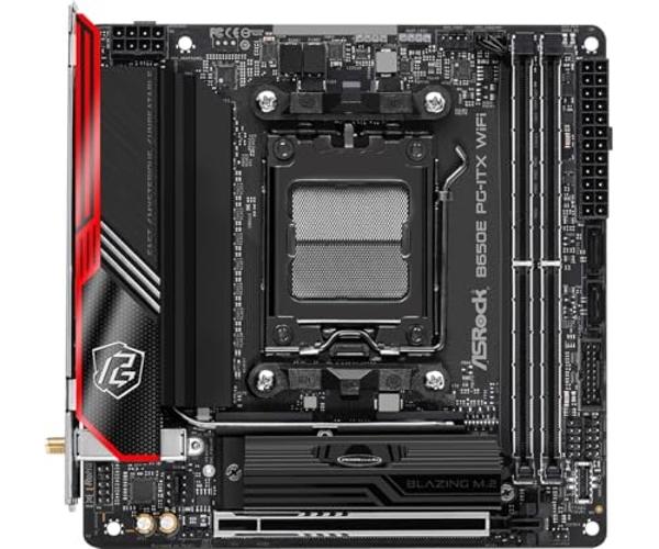 ASRock B650E PG-ITX WiFi AMD Ryzen 7000 Series CPU Compatible (Soket AM5) B650 Mini-ITX Motherboard