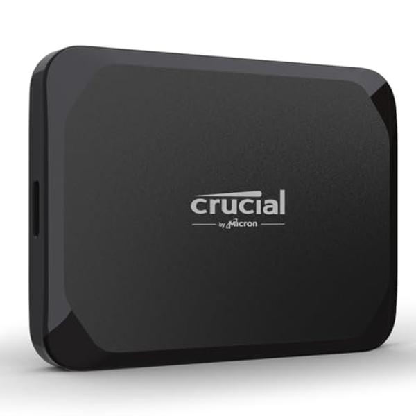 Crucial X9 4TB Portable SSD, Up to 1050MB/s, USB 3.2 USB-C, External Solid State Drive, Compatible with Windows, Mac, & Android, Reliable Storage for Games, Files, & Backups, Black