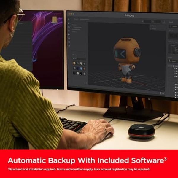 SanDisk 8TB Desk Drive SSD – Desktop External Solid State Drive, Up to 1000MB/s, USB-C, USB 3.2 Gen 2 - SDSSDT40-8T00-NA25​