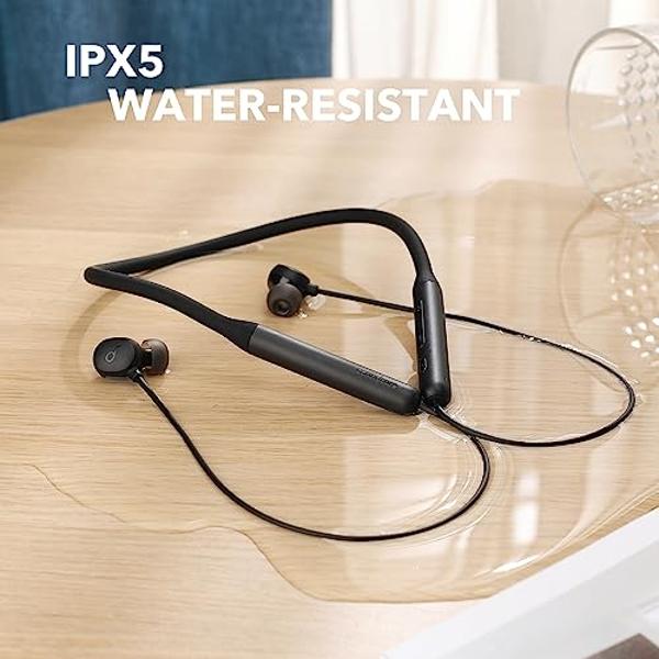 Soundcore by Anker Life U2i Wireless Neckband Headphones, 10mm Drivers with BassUp Technology, 24H Playtime, AI-Enhanced Calls, Foldable and Lightweight, IPX5 Water-Resistant, Secu