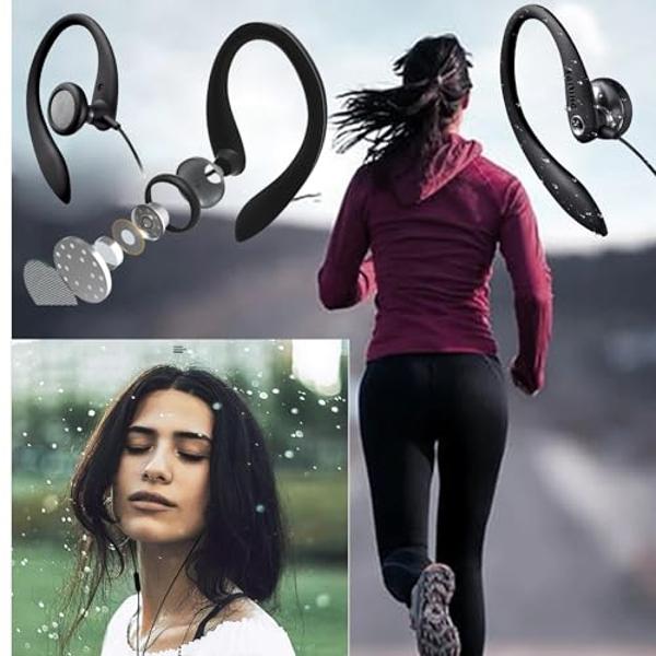 PHILIPS SHS3200BK/37 Flexible Earhook Headphones, Black