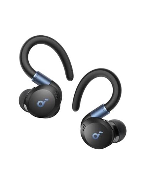 Soundcore Sport X20 by Anker, True-Wireless Workout Earbuds, Rotatable and Extendable Ear Hooks, Noise Cancelling, Deep Bass, IP68 Waterproof, Sweatproof, Dustproof, 48H Play, Spor