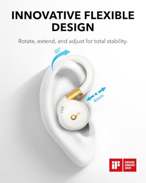 soundcore Sport X20 by Anker, True-Wireless Workout Earbuds, Rotatable and Extendable Ear Hooks, Noise Cancelling, Deep Bass, IP68 Waterproof, Sweatproof, Dustproof, 48H Play, Spor