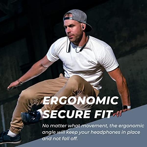 TONEMAC N18 Neckband Bluetooth Earbuds, Wireless Bluetooth 5.2 Headphones with Microphone, Ultra-Lightweight Comfort, IPX7 Waterproof, Deep Bass Strong Beat, 20H Playtime, Magnetic
