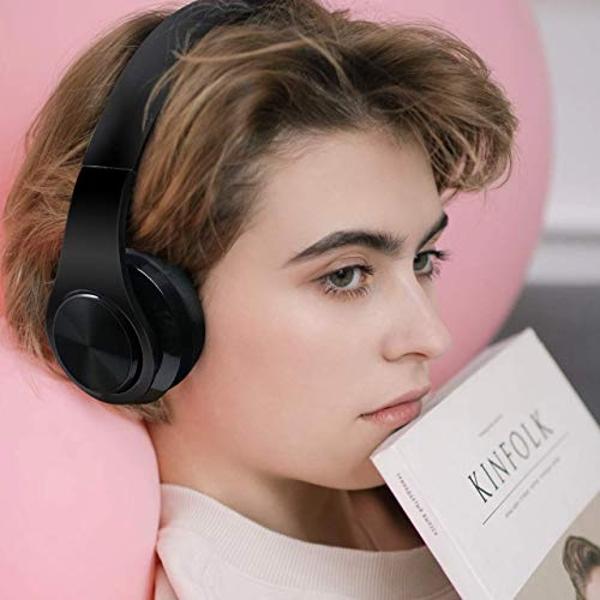 Waterproof Over-Ear Headphones,V5.0 HD Stereo Sound Wireless Headphones with Mic, Passive Noise Cancelling Headsets for Gym Running Workout Men, Women