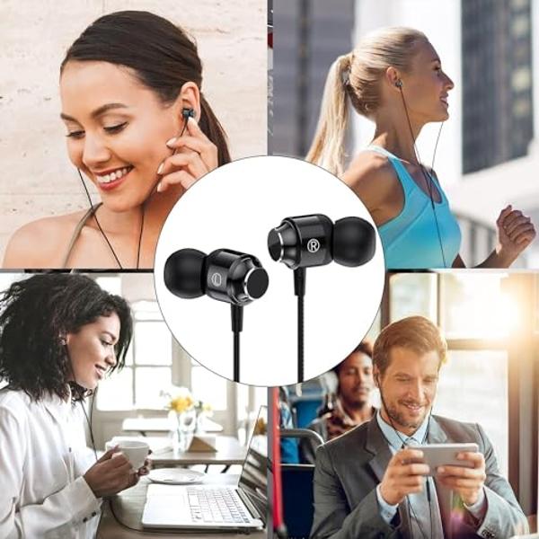 2 Pack USB C Headphones,USB C Wired Earphones with Microphone,Type C Earbuds Compatible with iPhone 15 Pro Max Plus iPad Pro Pixel 8 7 6,Samsung Galaxy S23 Ultra S22 S21 FE S20 A53