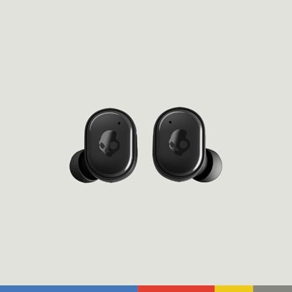 Skullcandy Grind In-Ear Wireless Earbuds, 40 Hr Battery, Skull-iQ, Alexa Enabled, Microphone, Works with iPhone Android and Bluetooth Devices - True Black