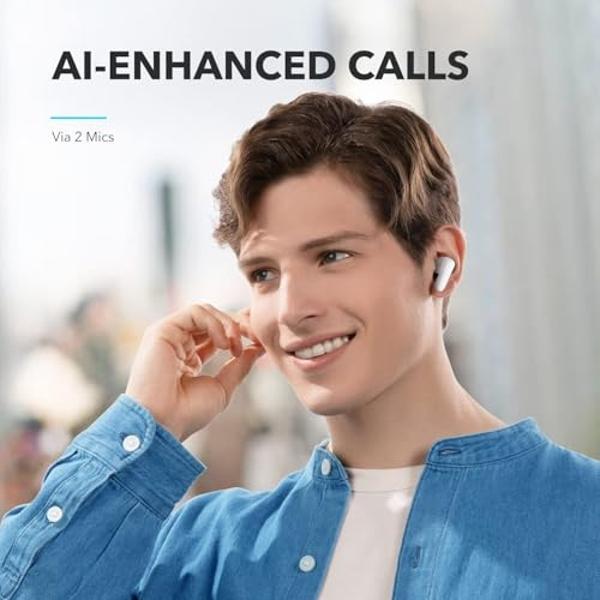 Soundcore by Anker P20i True Wireless Earbuds, 10mm Drivers with Big Bass, Bluetooth 5.3, 30H Long Playtime, Water-Resistant, 2 Mics for AI Clear Calls, 22 Preset EQs, Customizatio