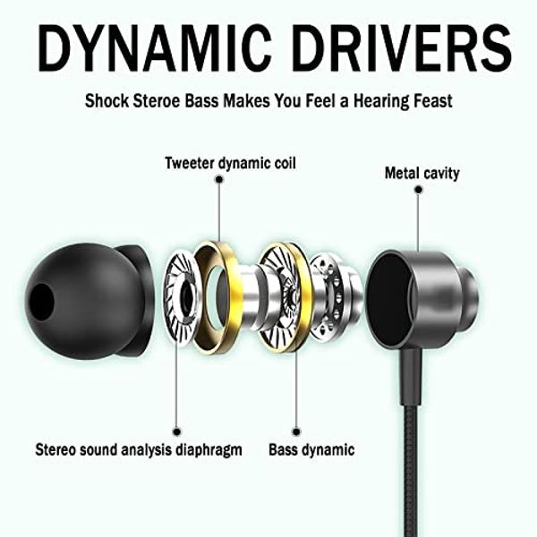 2 Pack USB C Headphones,USB C Wired Earphones with Microphone,Type C Earbuds Compatible with iPhone 15 Pro Max Plus iPad Pro Pixel 8 7 6,Samsung Galaxy S23 Ultra S22 S21 FE S20 A53