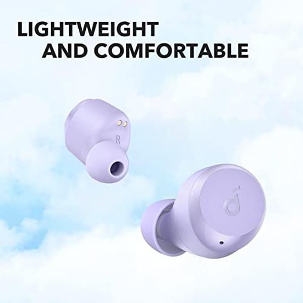Soundcore by Anker A20i True Wireless Earbuds, Bluetooth 5.3, App, Customized Sound, 28H Long Playtime, Water-Resistant, 2 Mics for AI Clear Calls, Single Earbud Mode (Purple)