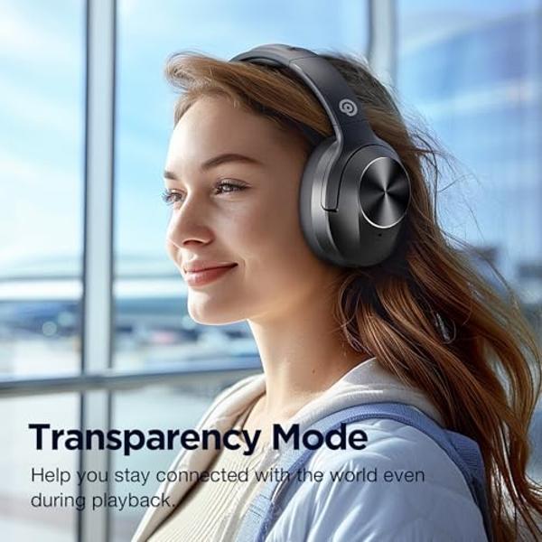 Upgrade Pro‑level Hybrid Active Noise Cancelling Headphones with HD Sound, Wireless Bluetooth Headphones Over The Ear Unequaled Comfort, Vivid Deep Bass, for Home Office Travel Bir