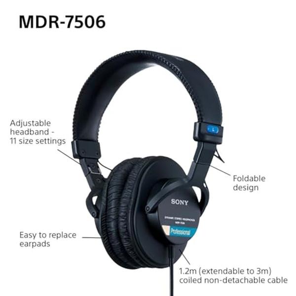 Sony MDR7506 Professional Large Diaphragm Headphone