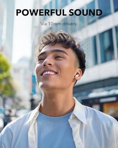 Soundcore P30i by Anker Noise Cancelling Earbuds, Strong and Smart Noise Cancelling, Powerful Bass, 45H Playtime, 2-in-1 Case and Phone Stand, IP54, Wireless Earbuds, Bluetooth 5.4