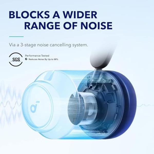 Soundcore by Anker Space Q45 Adaptive Active Noise Cancelling Headphones, Reduce Noise by Up to 98%, 50H Playtime, App Control, LDAC Hi-Res Wireless Audio, Comfortable Fit, Clear C