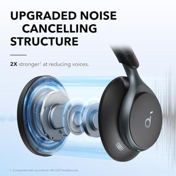 SoundPEATS Q30 HD+ Bluetooth Headphones in-Ear Stereo Wireless 5.2 Magnetic Earphones IPX5 Sweatproof Earbuds with Mic for Sports, Immersive Bass, 10mm Drivers, aptX-HD, 12 Hours P