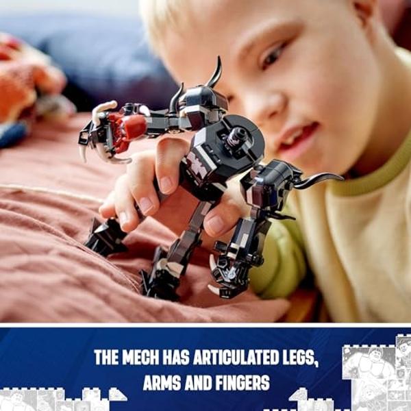 LEGO Marvel Venom Mech Armor vs. Miles Morales, Posable Action for Kids, Marvel Building Set with Minifigures, Travel Toy, Super Hero Battle Gift for Boys and Girls Aged 6 and Up, 