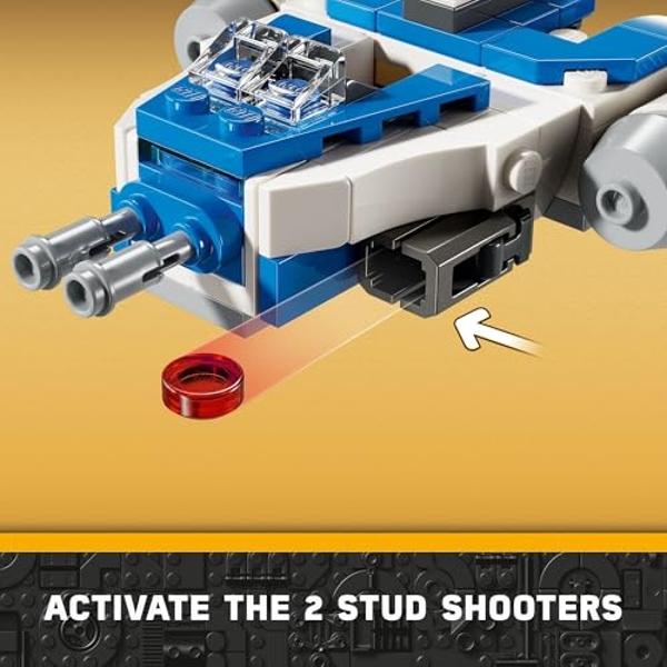 LEGO Star Wars: The Clone Wars Captain Rex Y-Wing Microfighter Building Set, Collectible Star Wars Y-Wing Toy for Kids with Captain Rex Minifigure, Star Wars Gift for Boys & Girls 
