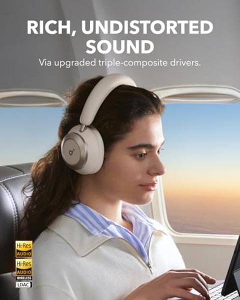 Jabra Evolve2 65 Flex Wireless Stereo Headset - Bluetooth, Noise-Cancelling ClearVoice Technology & Hybrid ANC - Certified for Microsoft Teams - Black