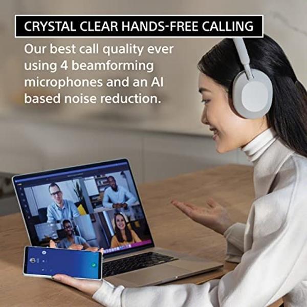 Sony WH-1000XM5 The Best Wireless Noise Canceling Headphones, Auto NC Optimizer, 30-Hour Battery, Alexa Voice Control, Silver