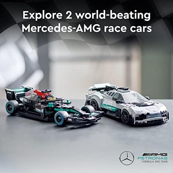 LEGO Speed Champions Mercedes-AMG F1 W12 E, Performance & Project One Toy Car Set, Mercedes Model Car Building Kit, Collectible Race Car Toy, Great Car Gift for Kids and Teens, 769