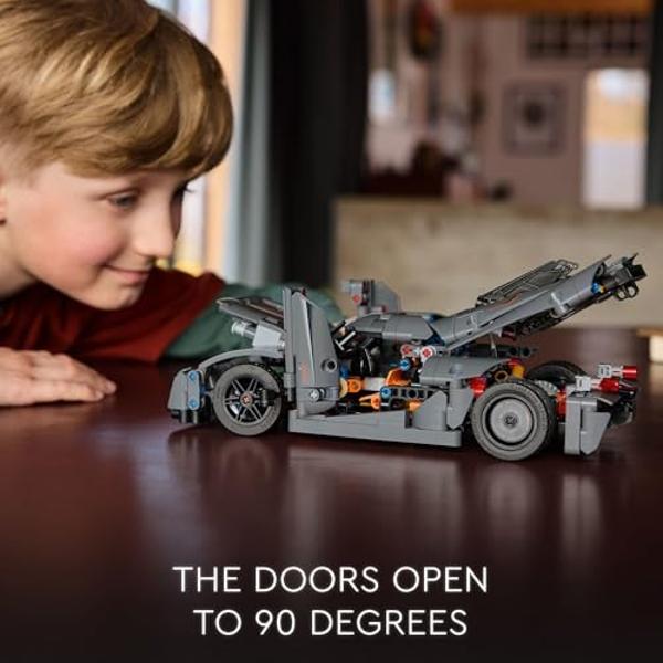 LEGO Technic Koenigsegg Jesko Absolut Grey Hypercar, Sports Car Building Toy Set for Boys and Girls, Vehicle Racing Car for Kids, Buildable Model Kit, Sports Car Toy, Motor Enthusi