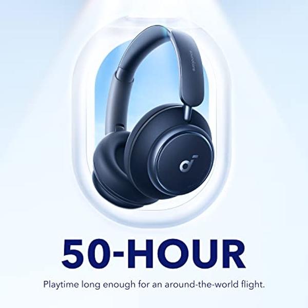 soundcore by Anker Space Q45 Adaptive Active Noise Cancelling Headphones, Reduce Noise by Up to 98%, 50H Playtime, App Control, LDAC Hi-Res Wireless Audio, Comfortable Fit, Clear C