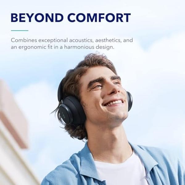 Soundcore by Anker Space Q45 Adaptive Active Noise Cancelling Headphones, Reduce Noise by Up to 98%, 50H Playtime, App Control, LDAC Hi-Res Wireless Audio, Comfortable Fit, Clear C