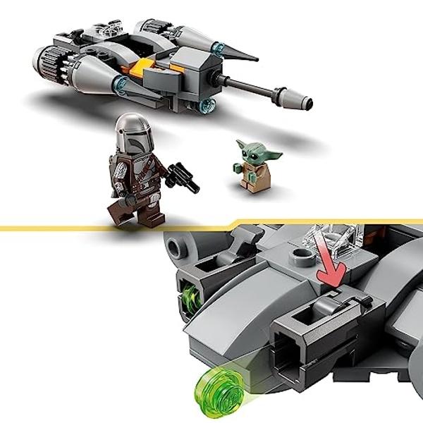 LEGO Star Wars The Mandalorian’s N-1 Starfighter Microfighter, Building Toy Set for Kids Ages 6 and Up with Mando and Grogu 'Baby Yoda' Minifigures, Fun Gift Idea for Action Play, 