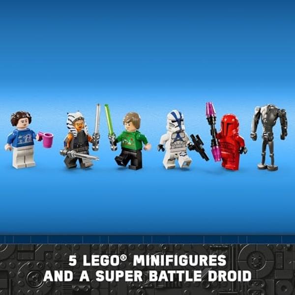 LEGO Star Wars Advent Calendar 2024 for Kids - Christmas Advent Calendar W/ 18 Mini Builds & 5 Minifigures, Ages 6+ - Gift Idea for Boys & Girls - 75395