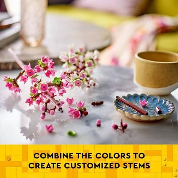 LEGO Cherry Blossom - Building Toy for Kids, Girls & Boys, Ages 8+ - Artificial Cherry Blossom Decor for Home & Display - Gift for Mother's Day - 40725