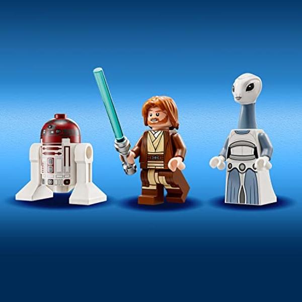 LEGO Star Wars OBI-Wan Kenobi's Jedi Starfighter 75333 Building Toy Set - Features Minifigures, Lightsaber, Clone Starship from Attack of The Clones, Great Gift for Kids, Boys, and