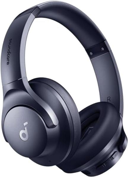 soundcore by Anker Q20i Hybrid Active Noise Cancelling Headphones, Wireless Over-Ear Bluetooth, 40H Long ANC Playtime, Hi-Res Audio, Big Bass, Customize via an App, Transparency Mo